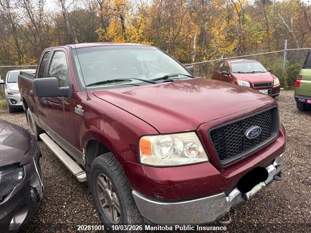 20281001 :رقم المزاد ، 1FTPX14585NB71451 vin ، 2005 Ford F150 Fx4 Supercab مزاد بيع