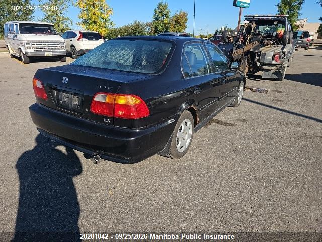 20281042 :رقم المزاد ، 2HGEJ6682YH922667 vin ، 2000 Honda Civic Ex مزاد بيع