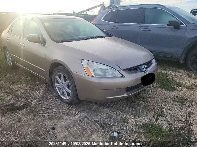 20281149 :رقم المزاد ، 1HGCM66473A800101 vin ، 2003 Honda Accord Ex-v6 مزاد بيع