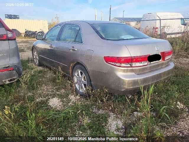 20281149 :رقم المزاد ، 1HGCM66473A800101 vin ، 2003 Honda Accord Ex-v6 مزاد بيع