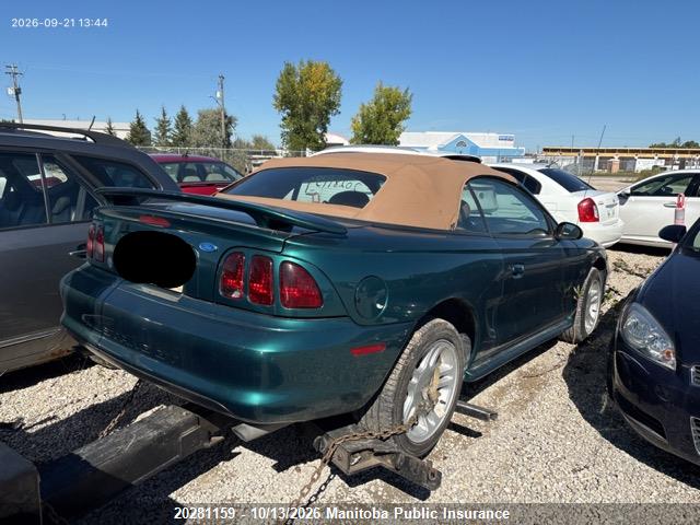 Продажа на аукционе авто 1996 Ford Mustang Gt, vin: 1FALP45X1TF178884, номер лота: 20281159