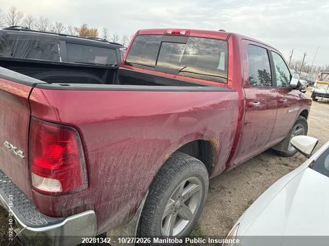 20281342 :رقم المزاد ، 1C6RD7LT5CS274160 vin ، 2012 Dodge Ram 1500 Big Horn Crew Cab مزاد بيع