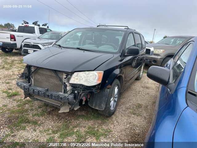 20281358 :رقم المزاد ، 2C4RDGBG3DR760126 vin ، 2013 Dodge Grand Caravan Sxt مزاد بيع