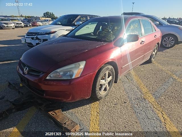 Aukcja sprzedaży 2003 Honda Accord Ex-l, vin: 1HGCM56633A814024, numer aukcji: 20281369