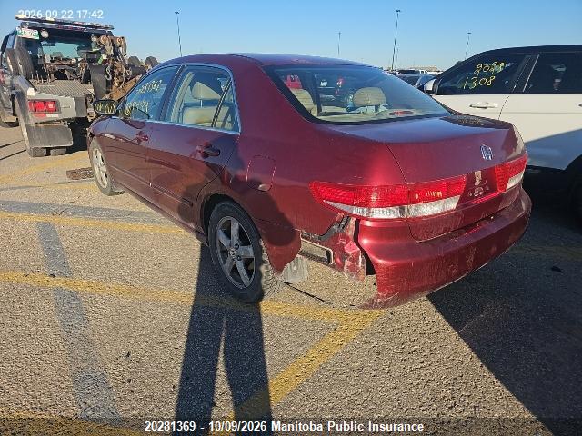 Aukcja sprzedaży 2003 Honda Accord Ex-l, vin: 1HGCM56633A814024, numer aukcji: 20281369