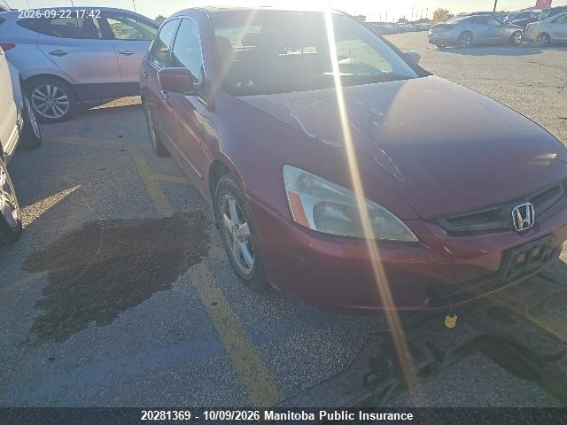 Aukcja sprzedaży 2003 Honda Accord Ex-l, vin: 1HGCM56633A814024, numer aukcji: 20281369