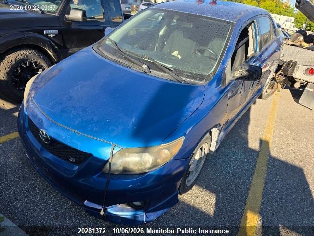 Продаж на аукціоні авто 2009 Toyota Corolla S, vin: 2T1BU40E99C115859, номер лоту: 20281372
