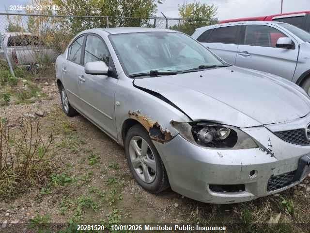 2007 Mazda 3 Mazda Gs მანქანა იყიდება აუქციონზე, vin: JM1BK32F471696551, აუქციონის ნომერი: 20281520