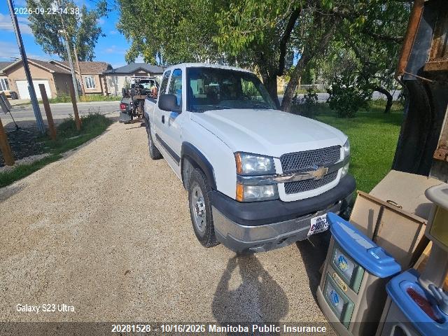 20281528 :رقم المزاد ، 1GCEC19V64Z290103 vin ، 2004 Chevrolet Silverado 1500 Ext Cab مزاد بيع