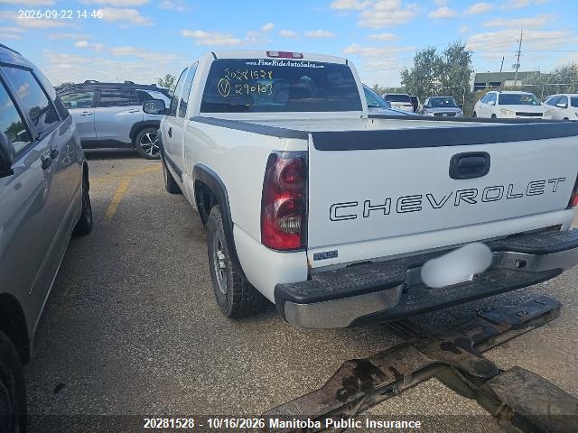 20281528 :رقم المزاد ، 1GCEC19V64Z290103 vin ، 2004 Chevrolet Silverado 1500 Ext Cab مزاد بيع
