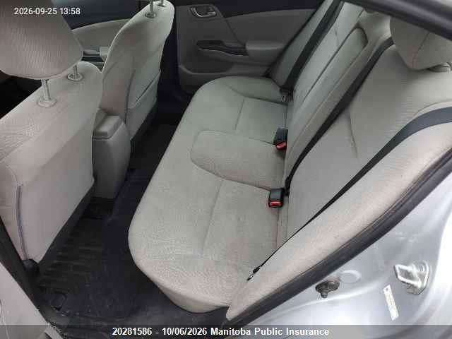 20281586 :رقم المزاد ، 2HGFB2E48DH012587 vin ، 2013 Honda Civic Lx مزاد بيع