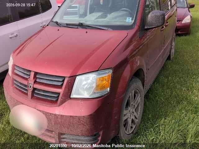 20281590 :رقم المزاد ، 2D4RN4DE9AR349271 vin ، 2010 Dodge Grand Caravan Se مزاد بيع