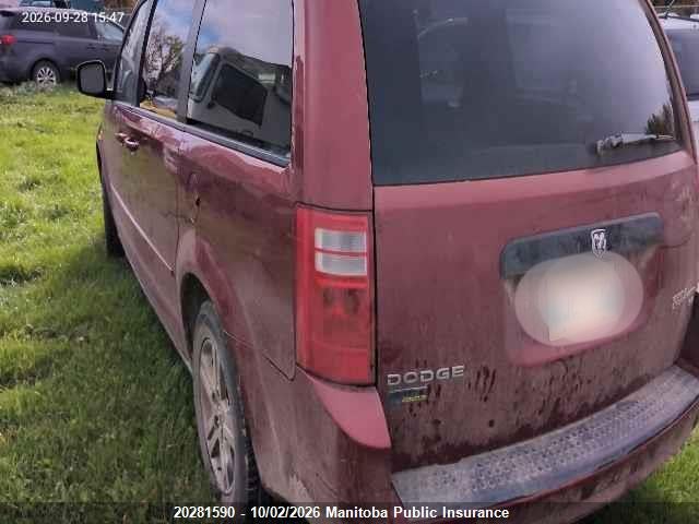 20281590 :رقم المزاد ، 2D4RN4DE9AR349271 vin ، 2010 Dodge Grand Caravan Se مزاد بيع