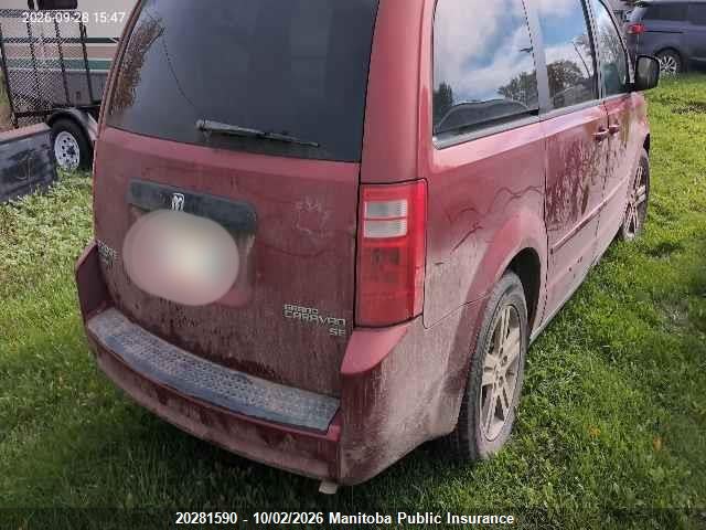 20281590 :رقم المزاد ، 2D4RN4DE9AR349271 vin ، 2010 Dodge Grand Caravan Se مزاد بيع