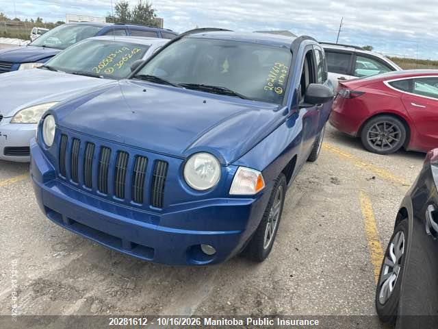 20281612 :رقم المزاد ، 1J4FF47B49D187427 vin ، 2009 Jeep Compass Sport/north مزاد بيع