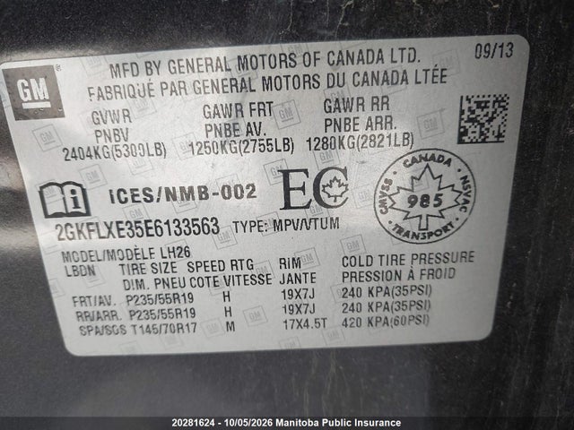 Продаж на аукціоні авто 2014 Gmc Terrain Slt V6, vin: 2GKFLXE35E6133563, номер лоту: 20281624