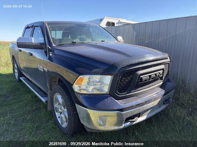 20281690 :رقم المزاد ، 1C6RR7LT6DS570825 vin ، 2013 Dodge Ram 1500 Big Horn Crew Cab مزاد بيع