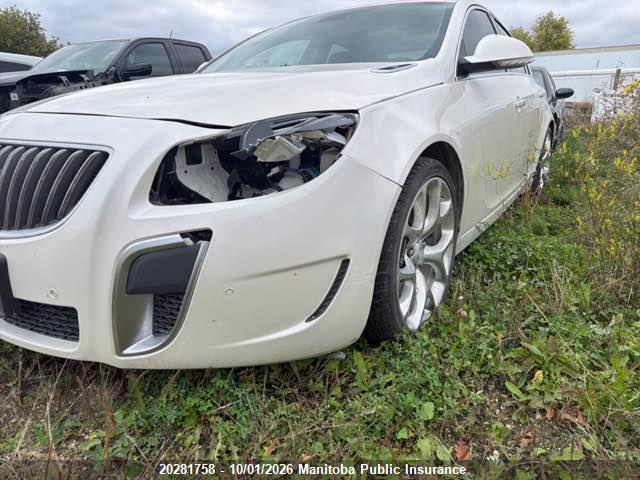 Продажа на аукционе авто 2012 Buick Regal Gs, vin: 2G4GV5GV4C9192446, номер лота: 20281758