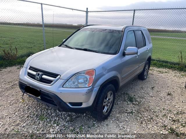 20281765 :رقم المزاد ، JHLRD78933C800062 vin ، 2003 Honda Cr-v Ex مزاد بيع