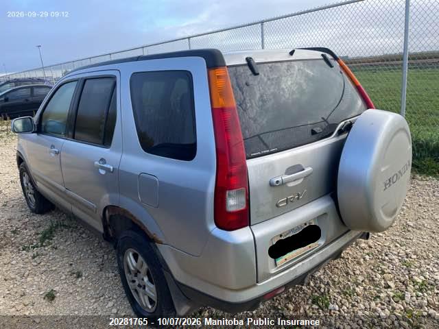 20281765 :رقم المزاد ، JHLRD78933C800062 vin ، 2003 Honda Cr-v Ex مزاد بيع