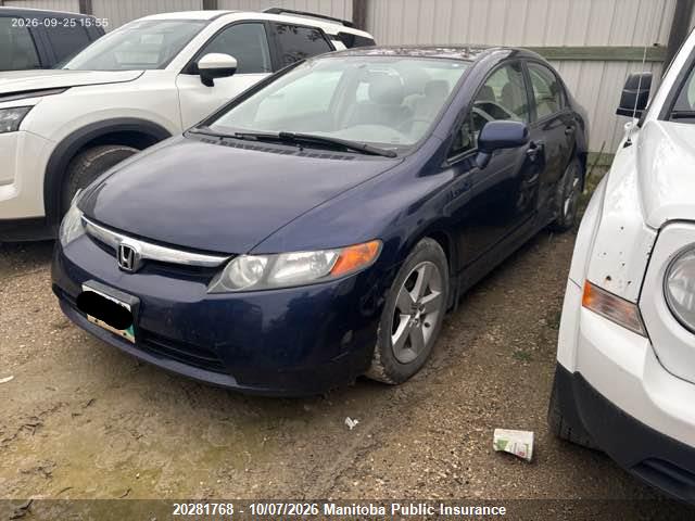 20281768 :رقم المزاد ، 2HGFA16806H023343 vin ، 2006 Honda Civic Ex مزاد بيع