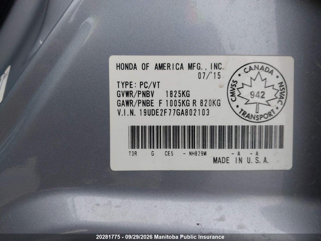 Aukcja sprzedaży 2016 Acura Ilx, vin: 19UDE2F77GA802103, numer aukcji: 20281775