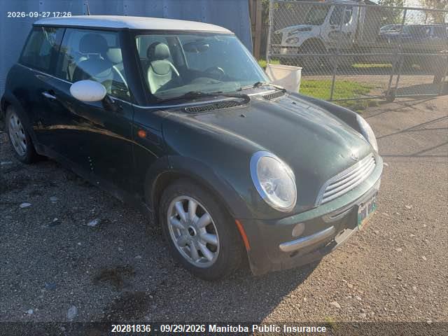 2003 Mini Cooper მანქანა იყიდება აუქციონზე, vin: WMWRC33473TC43614, აუქციონის ნომერი: 20281836