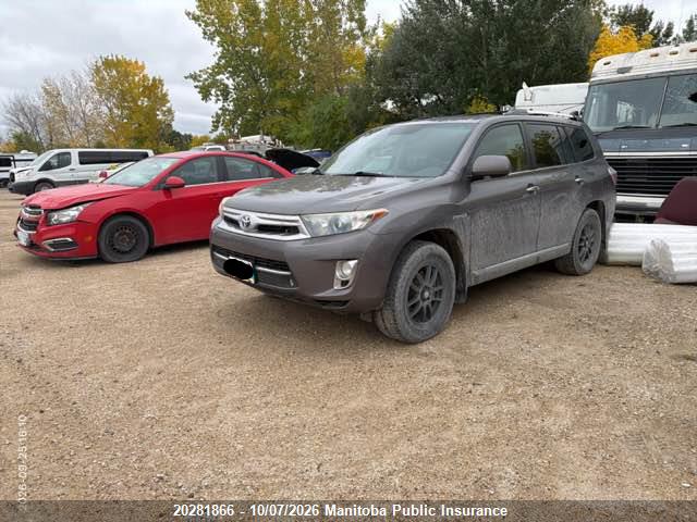 Aukcja sprzedaży 2013 Toyota Highlander Hybrid Limited, vin: JTEDC3EH2D2014271, numer aukcji: 20281866