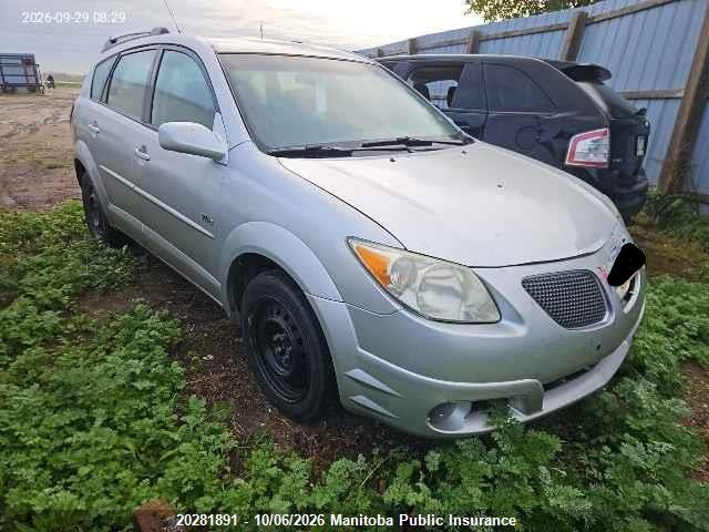20281891 :رقم المزاد ، 5Y2SL63885Z420516 vin ، 2005 Pontiac Vibe مزاد بيع