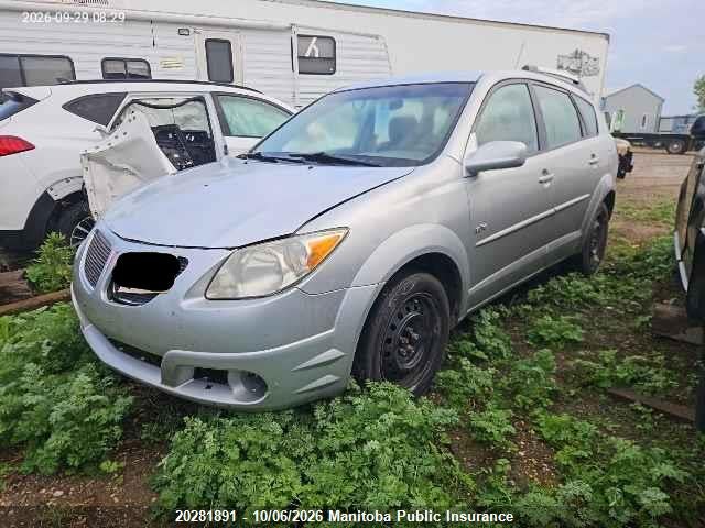 20281891 :رقم المزاد ، 5Y2SL63885Z420516 vin ، 2005 Pontiac Vibe مزاد بيع