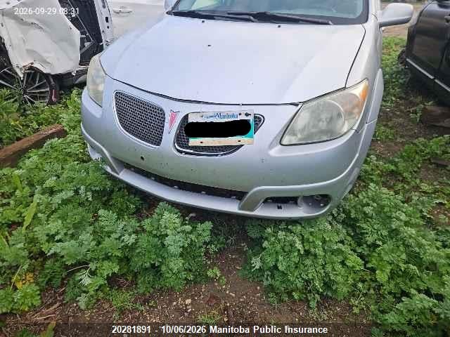 20281891 :رقم المزاد ، 5Y2SL63885Z420516 vin ، 2005 Pontiac Vibe مزاد بيع