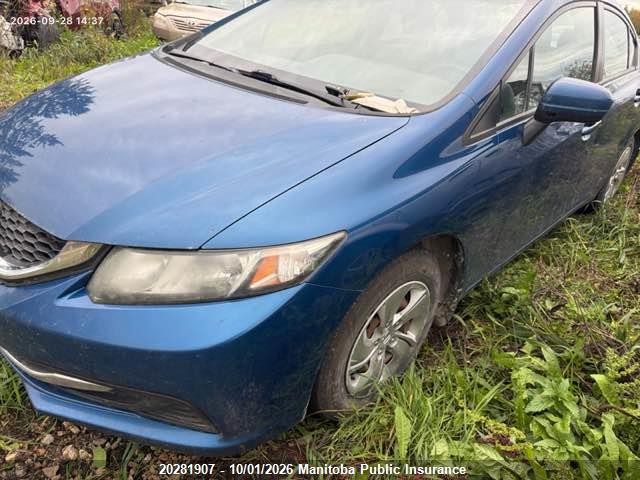 2014 Honda Civic Lx მანქანა იყიდება აუქციონზე, vin: 2HGFB2F40EH022112, აუქციონის ნომერი: 20281907