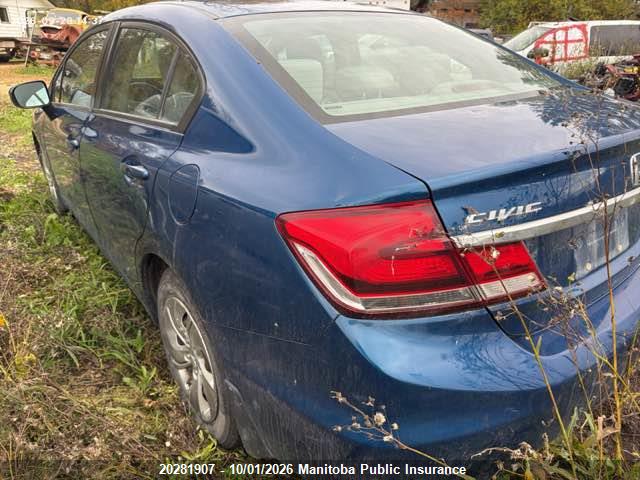 2014 Honda Civic Lx მანქანა იყიდება აუქციონზე, vin: 2HGFB2F40EH022112, აუქციონის ნომერი: 20281907