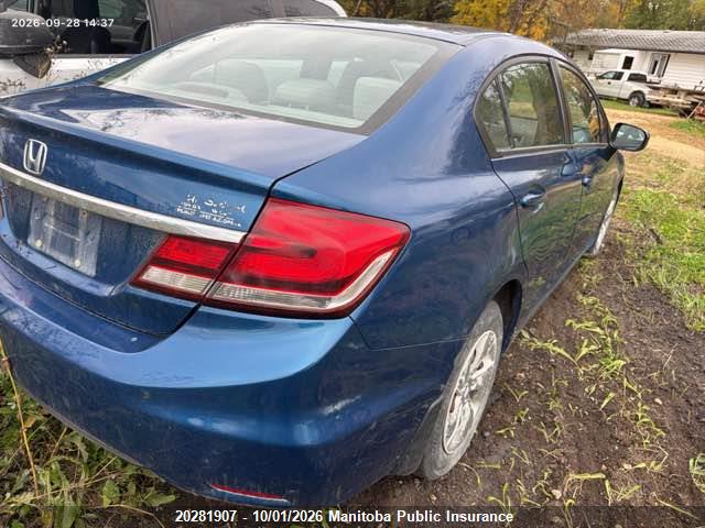 2014 Honda Civic Lx მანქანა იყიდება აუქციონზე, vin: 2HGFB2F40EH022112, აუქციონის ნომერი: 20281907