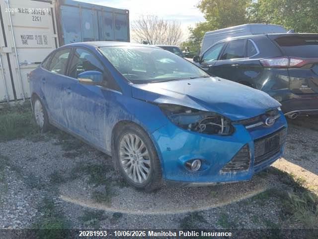 20281953 :رقم المزاد ، 1FAHP3J20CL164681 vin ، 2012 Ford Focus Titanium مزاد بيع