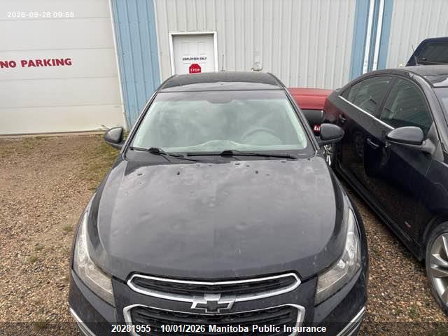 Продажа на аукционе авто 2015 Chevrolet Cruze Lt Turbo, vin: 1G1PC5SB6F7166615, номер лота: 20281955