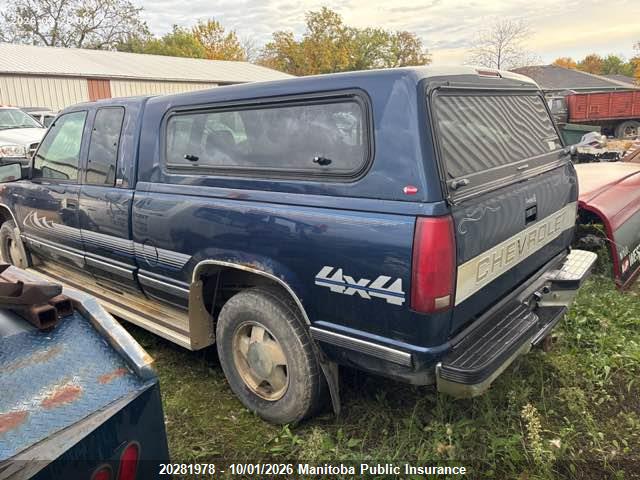 20281978 :رقم المزاد ، 2GCEK19R7T1208120 vin ، 1996 Chevrolet K/v 10/1500 4+cab مزاد بيع