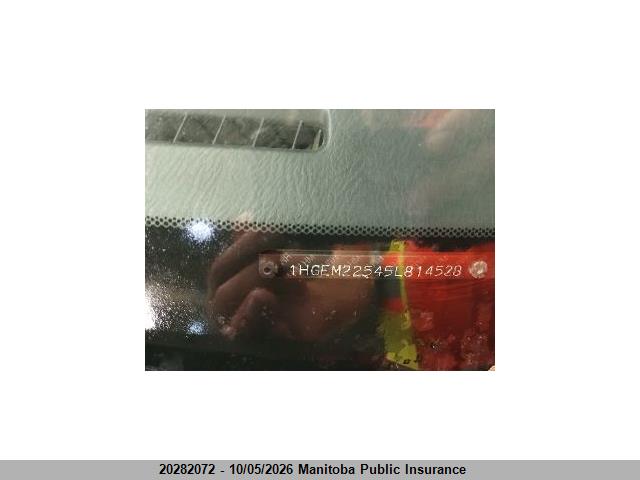 Aukcja sprzedaży 2005 Honda Civic Lx, vin: 1HGEM22545L814528, numer aukcji: 20282072