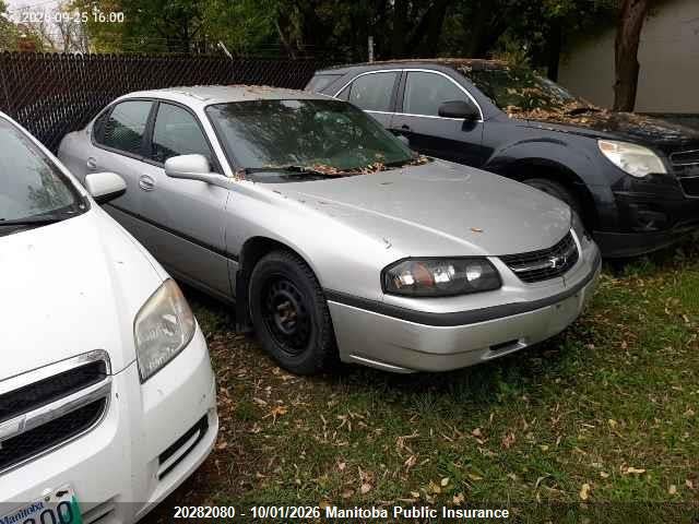 20282080 :رقم المزاد ، 2G1WF52E349267622 vin ، 2004 Chevrolet Impala مزاد بيع