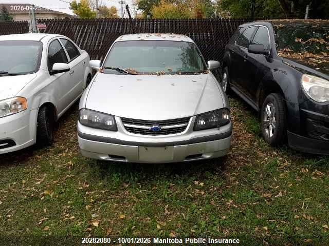 Aukcja sprzedaży 2004 Chevrolet Impala, vin: 2G1WF52E349267622, numer aukcji: 20282080