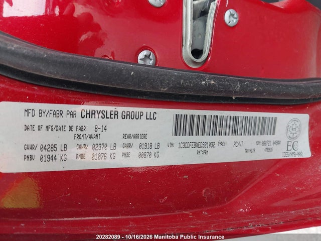 Dodge DART GT 2014 1C3CDFEBXED921032 Image 9