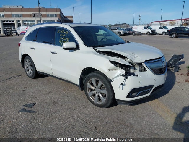 20282118 :رقم المزاد ، 5FRYD4H89GB502041 vin ، 2016 Acura Mdx Elite مزاد بيع