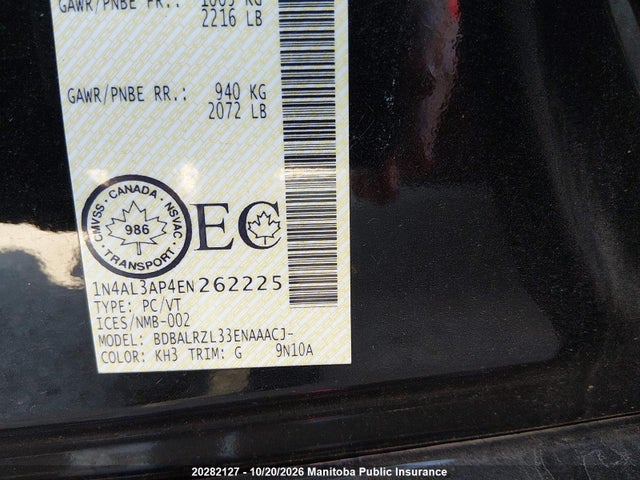 Nissan Altima 2.5 S 2014 1N4AL3AP4EN262225 Image 9