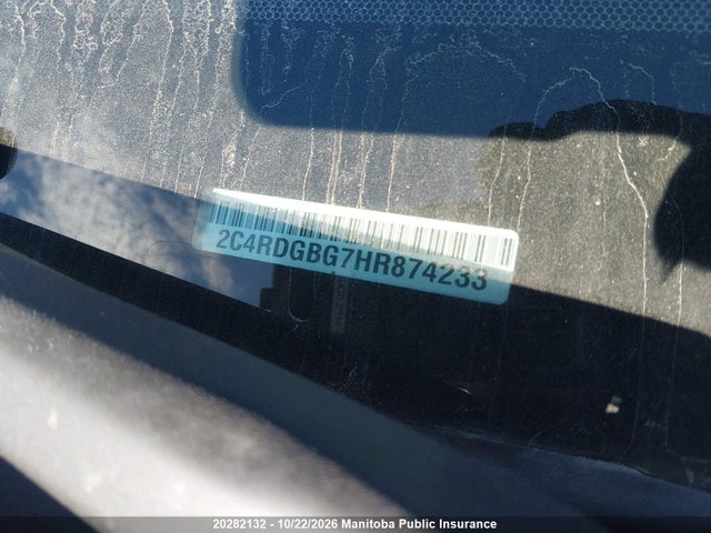 Aukcja sprzedaży 2017 Dodge Grand Caravan Se, vin: 2C4RDGBG7HR874233, numer aukcji: 20282132