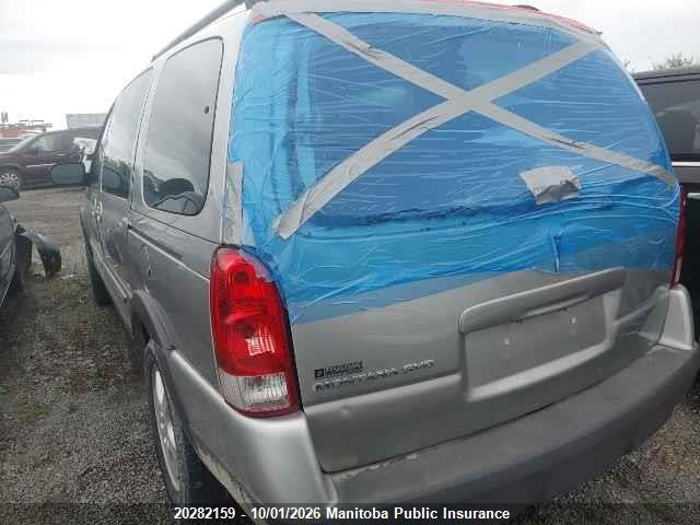 2009 Pontiac Montana Sv6 Ext მანქანა იყიდება აუქციონზე, vin: 1GMDV331X9D101668, აუქციონის ნომერი: 20282159