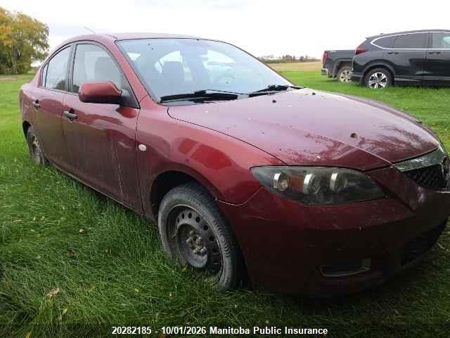 Aukcja sprzedaży 2008 Mazda 3 Mazda Gs, vin: JM1BK32F781182940, numer aukcji: 20282185