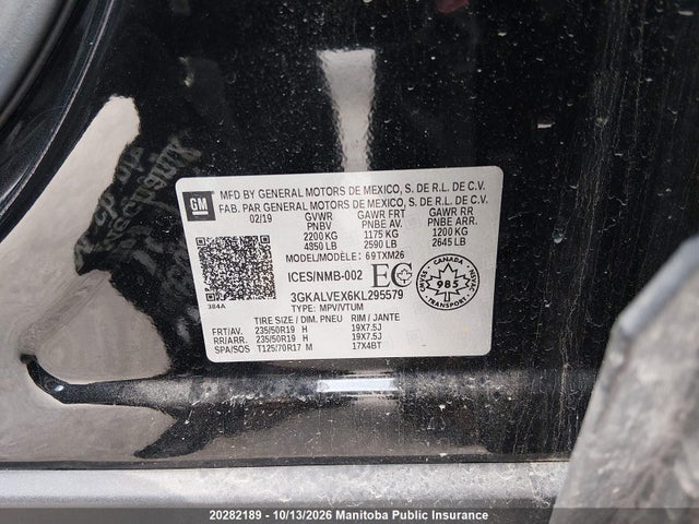 GMC Terrain Slt 2.0t 2019 3GKALVEX6KL295579 Image 9