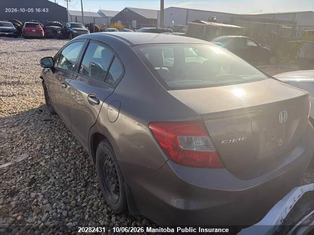 Aukcja sprzedaży 2012 Honda Civic Lx, vin: 2HGFB2F43CH050435, numer aukcji: 20282431