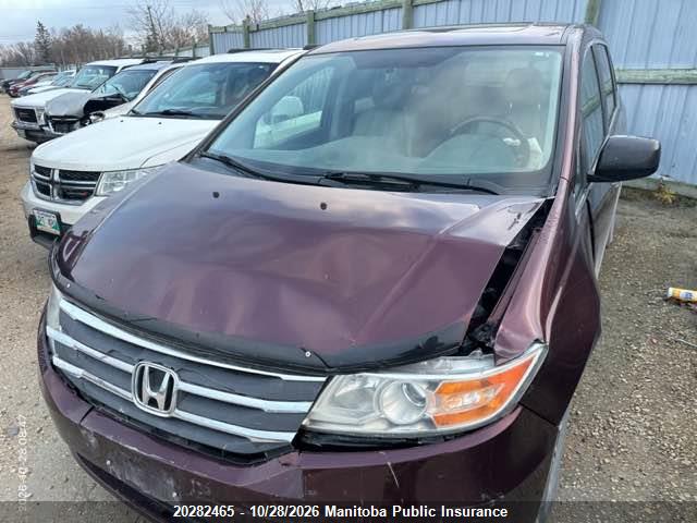 20282465 :رقم المزاد ، 5FNRL5H69DB504011 vin ، 2013 Honda Odyssey Ex-l Ex-l مزاد بيع