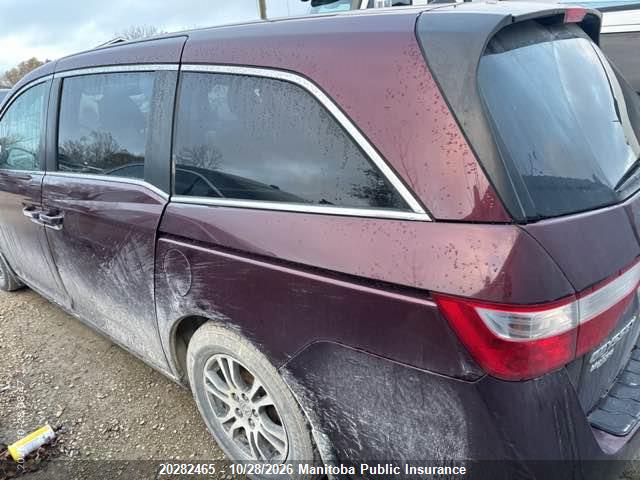 20282465 :رقم المزاد ، 5FNRL5H69DB504011 vin ، 2013 Honda Odyssey Ex-l Ex-l مزاد بيع